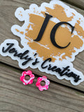 Neon Dreams Flower Studs