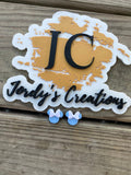 Pastel Blue Mouse Studs