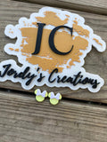 Pastel Yellow Mouse Studs