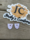 Milky Dreams Abstract Hoops