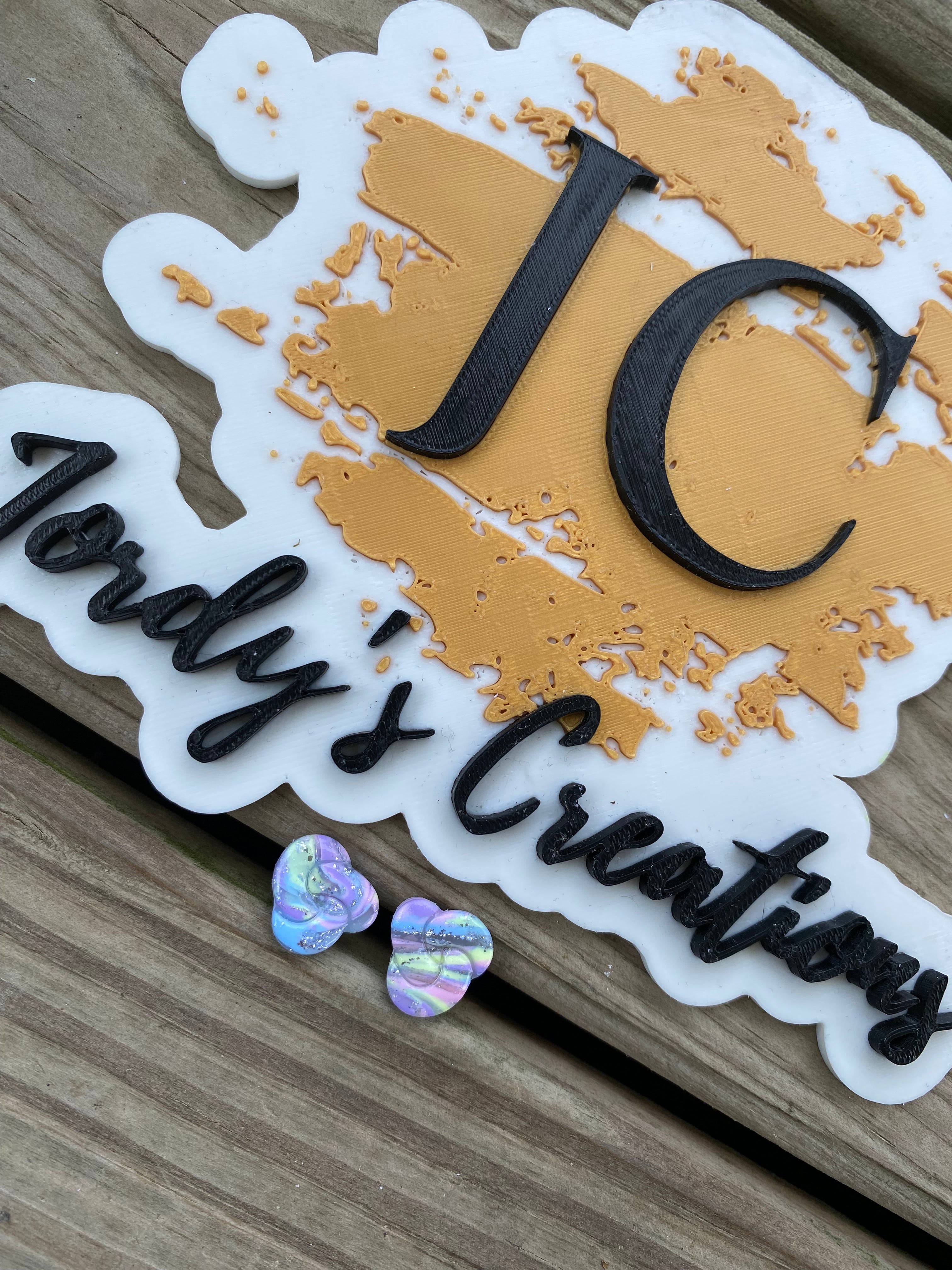 Confetti Faux Knot Studs