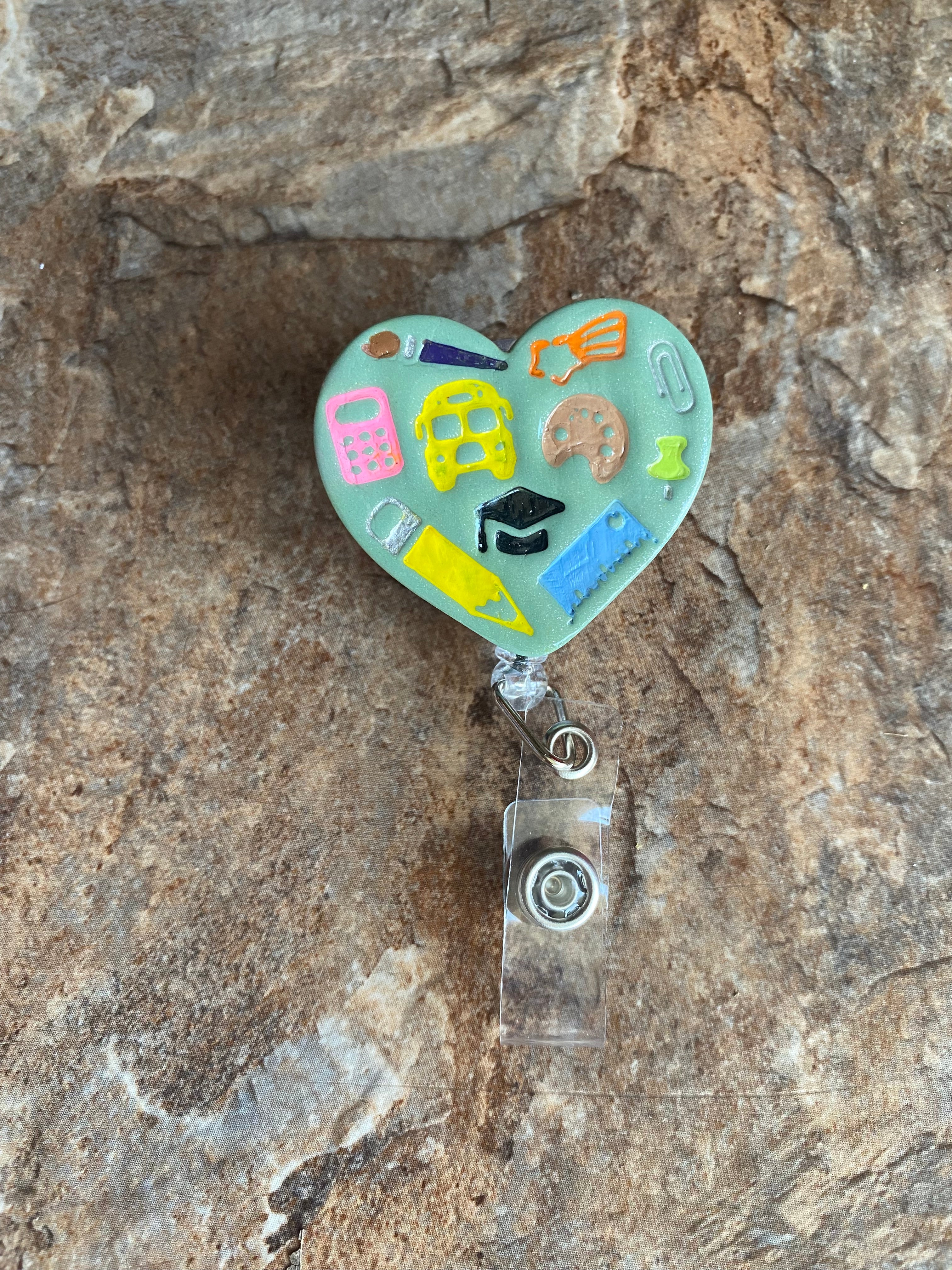 Teacher Heart Badge Reel