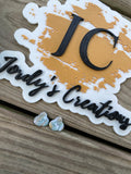 Sage Haze Faux Knot Studs