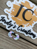 Confetti Moon Studs