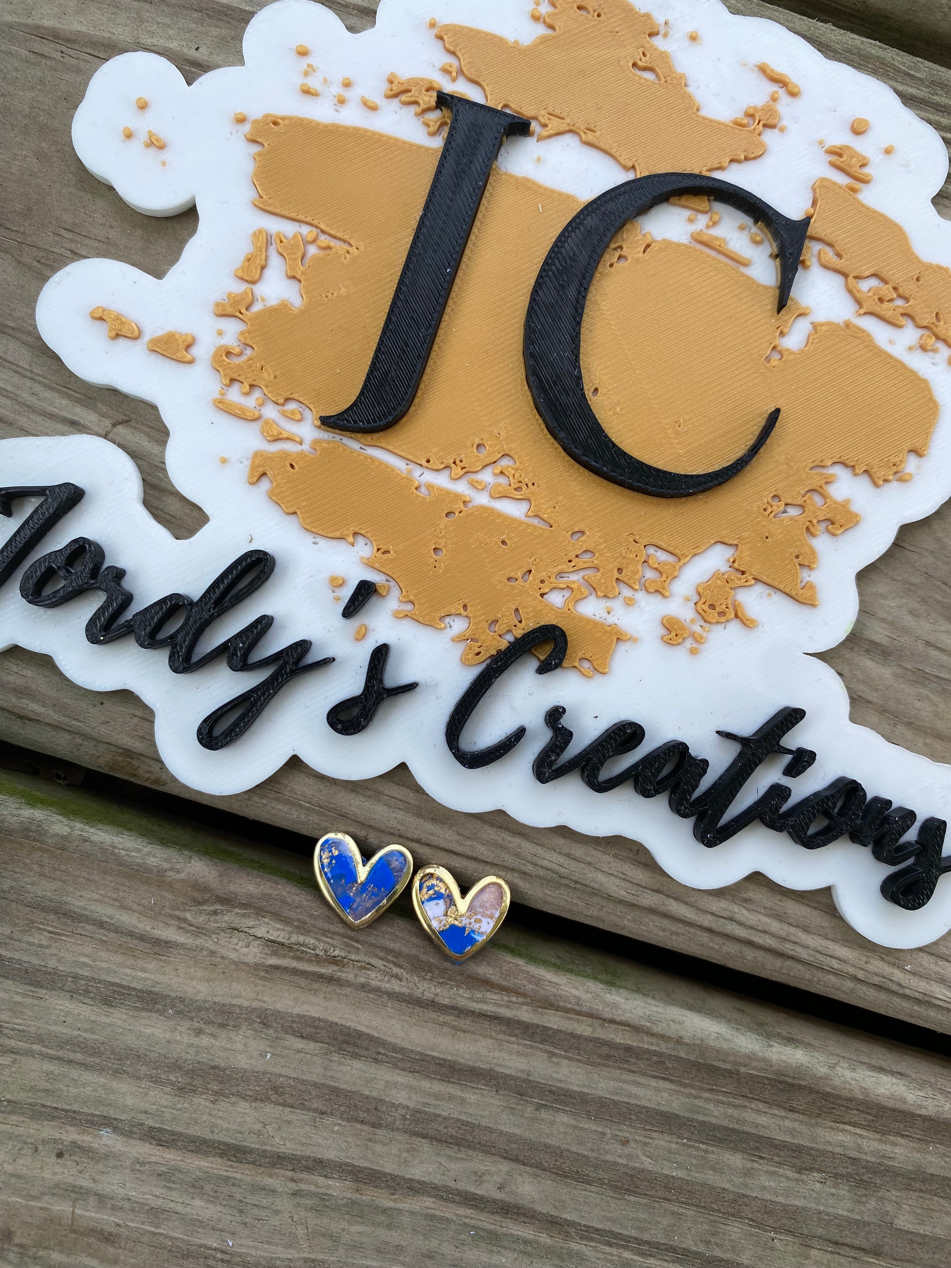 Royal Heart Studs