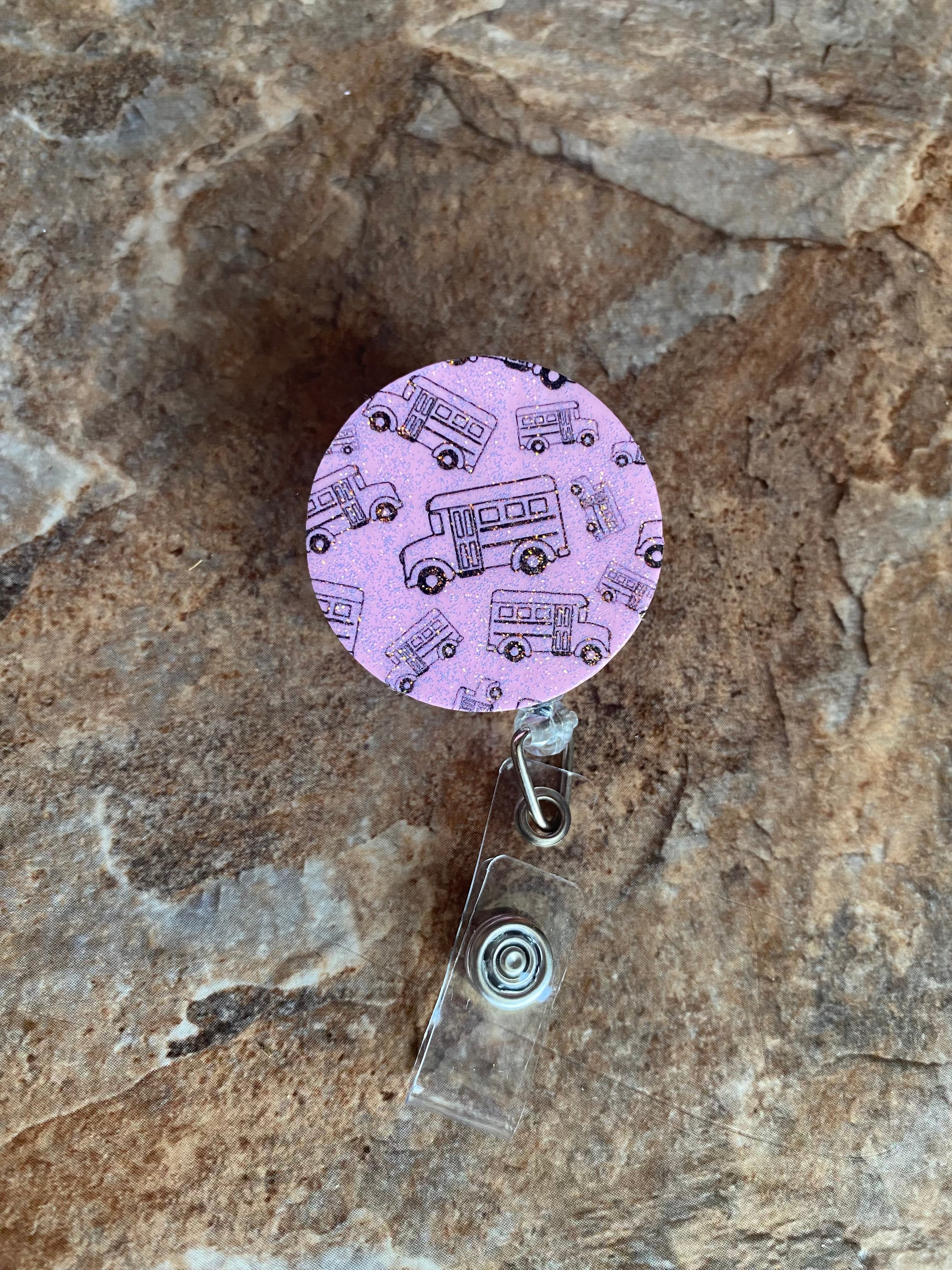 School Bus Badge Reel