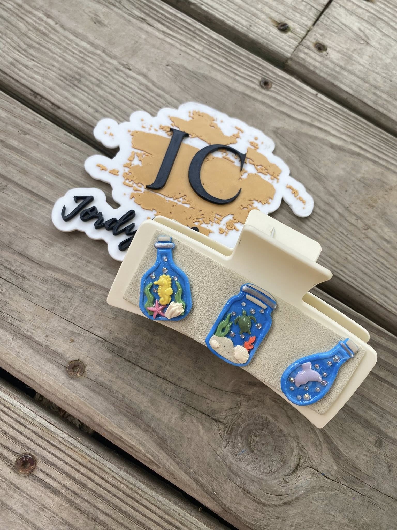 Beachy Jars XL Claw Clip