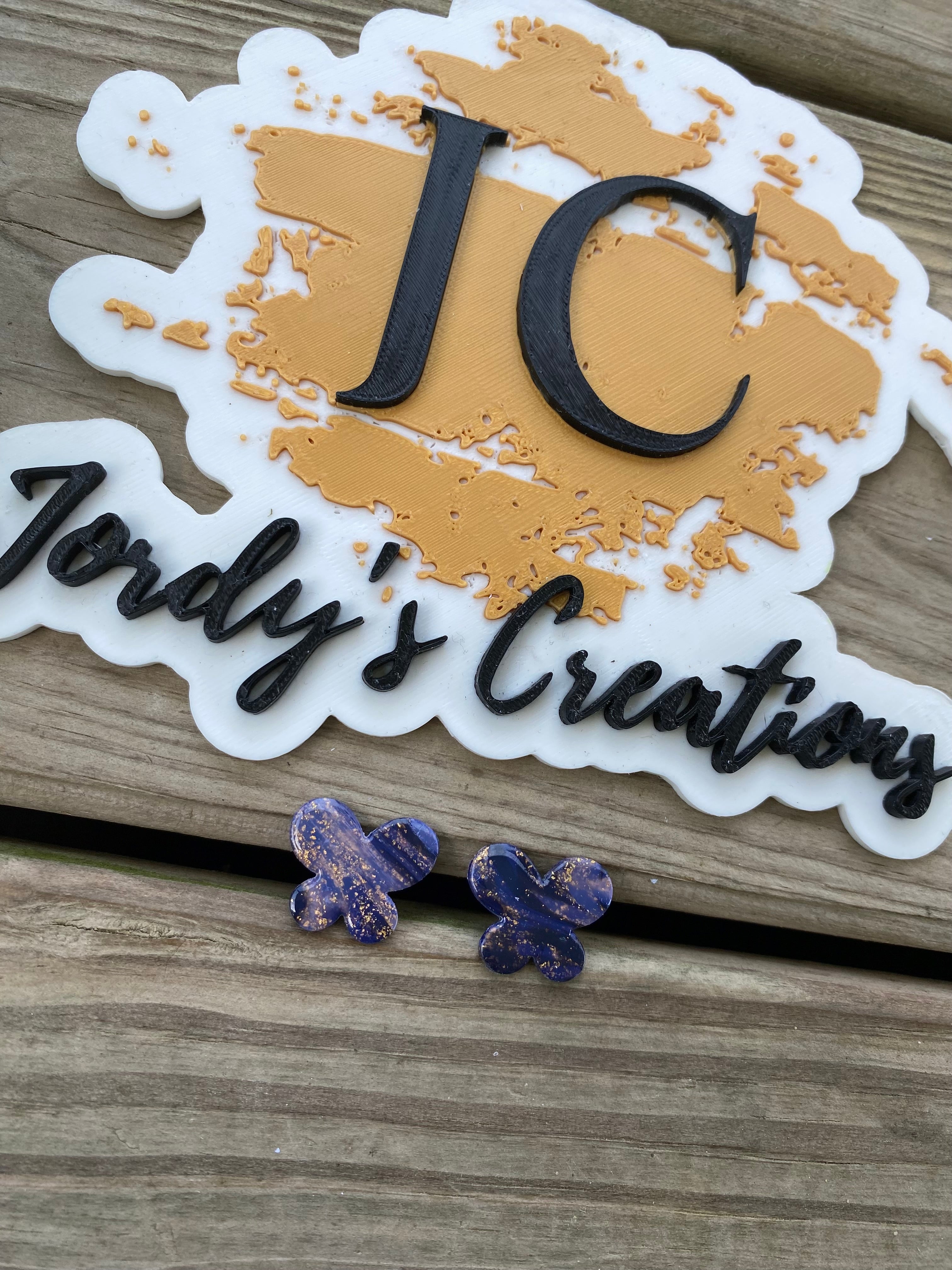 Smokey Dreams Butterfly Studs