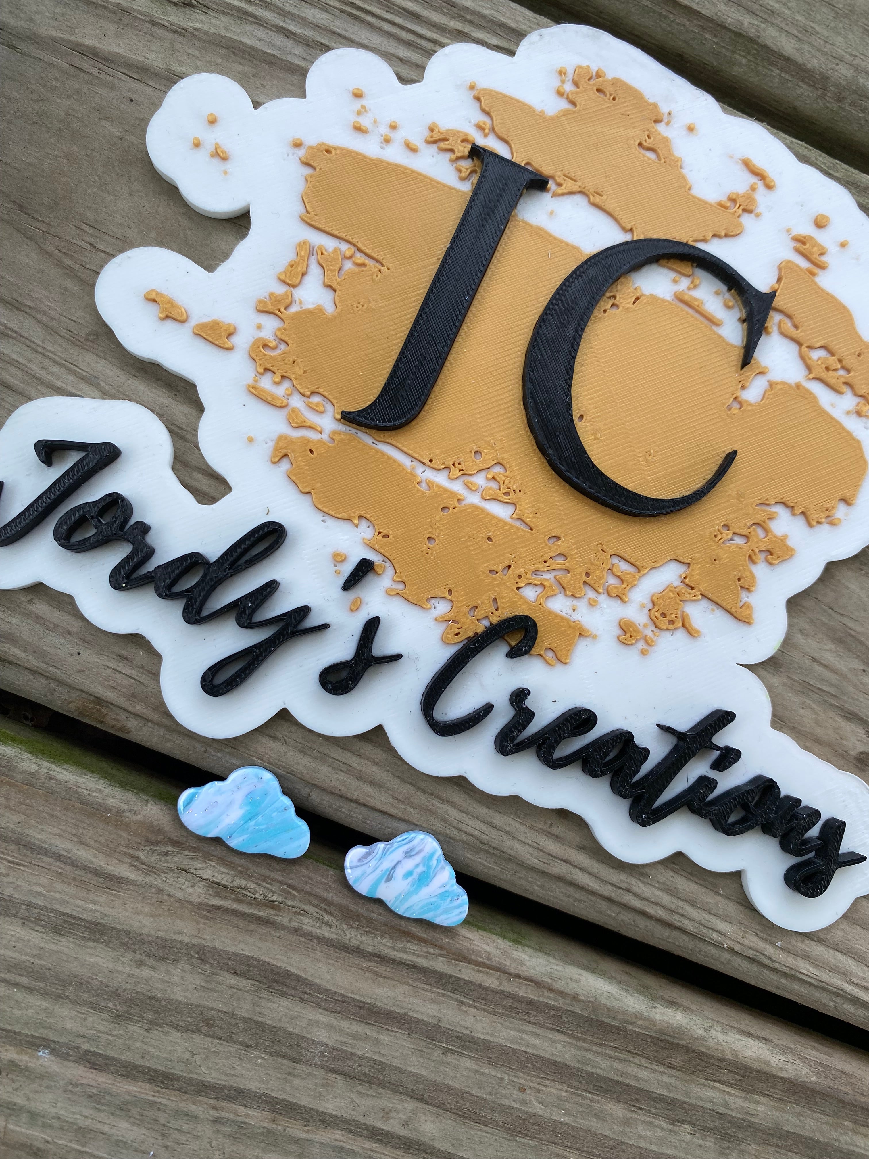 Aqua Cloud Studs