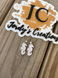 Floral Seahorse Dangles