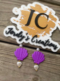 Pearly Seashell Dangles