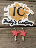 Pearly Starfish Dangles