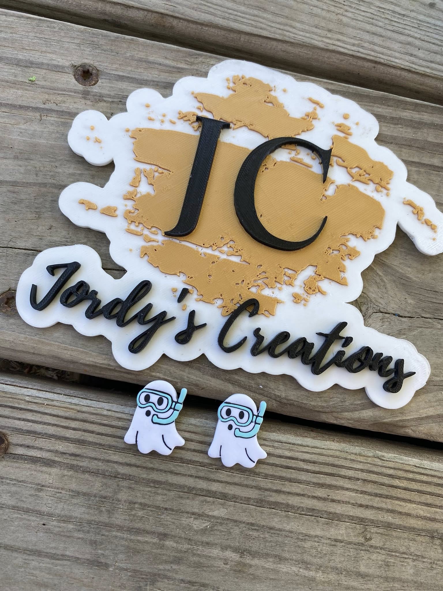 Scuba Ghost Studs
